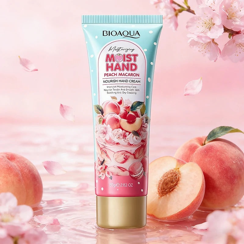 PEACHY CREAMY: hydratante, nourrissante, anti-âge et anti-fissure main