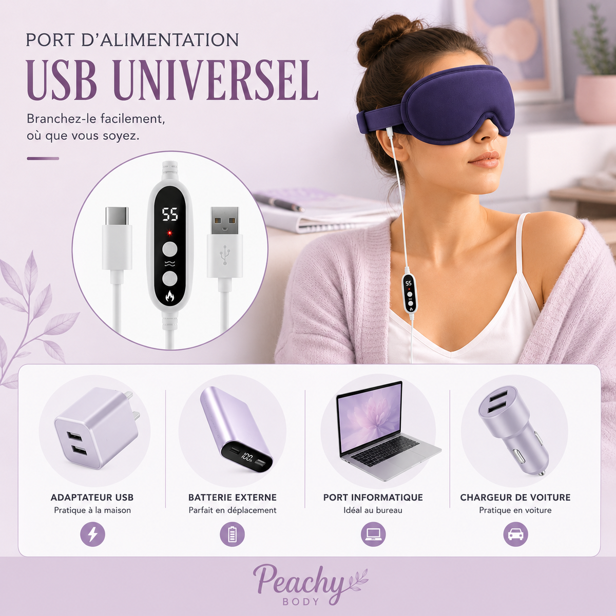Masque massant Anti-cernes & Anti-poches sous les yeux