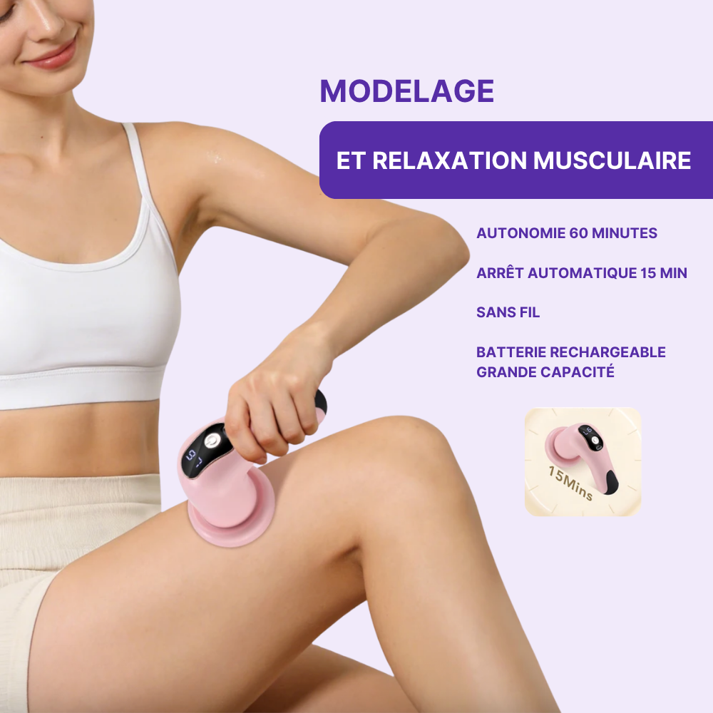 PEACHY BODY SCULPT 5 | Masseur cellulite & minceur | Cuisses, ventre, bras, dos